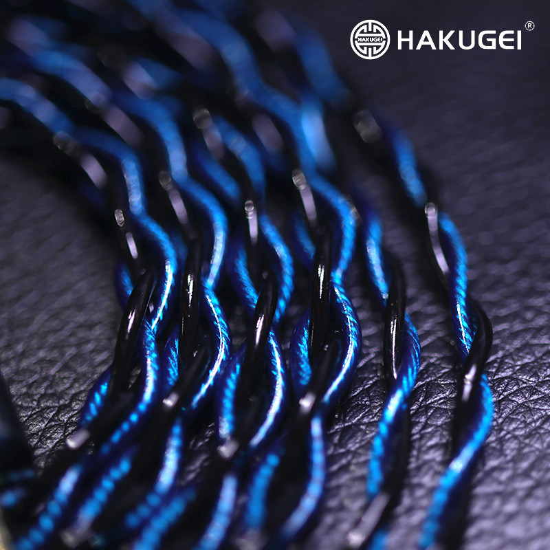 HAKUGEI. Moonstone litz 6NOCC hifi earphone cable. 0.78 MMCX
