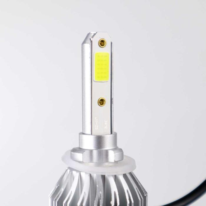 Lampu Mobil LED H4 H27 Super Terang Lampu Depan Mobil LED COB Headlamp 8000LM Cool White 2 PCS Car