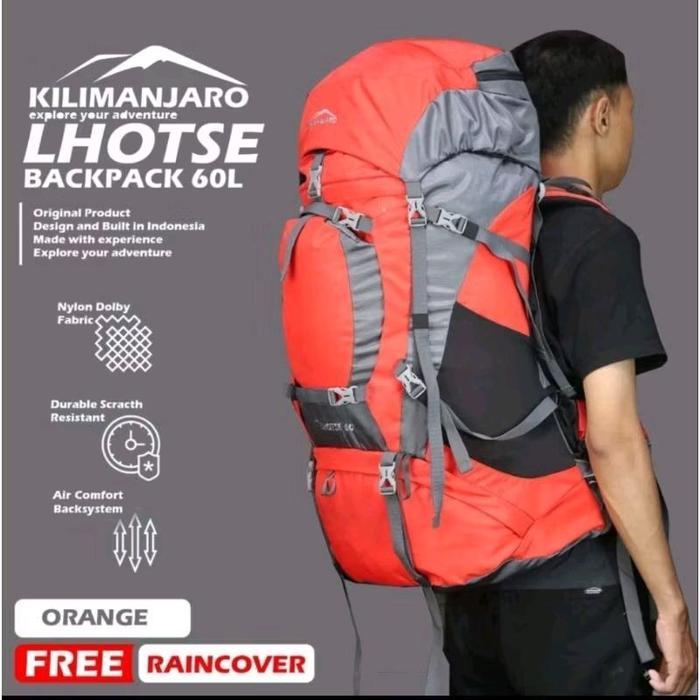 Tas Gunung Kilimanjaro Lhotse 60+5 L - Tas Ransel Kilimanjaro Lhotse Co