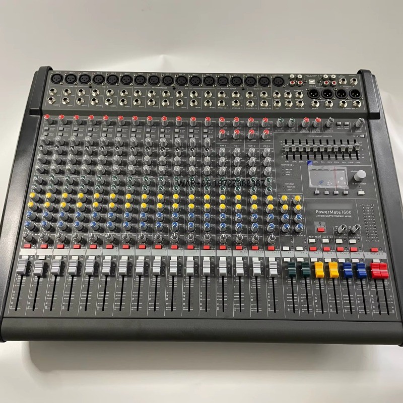 High Quality Powermate 1600-3 Dual 99 DSP Professional Mini Style DJ Controller Audio Console Mixer