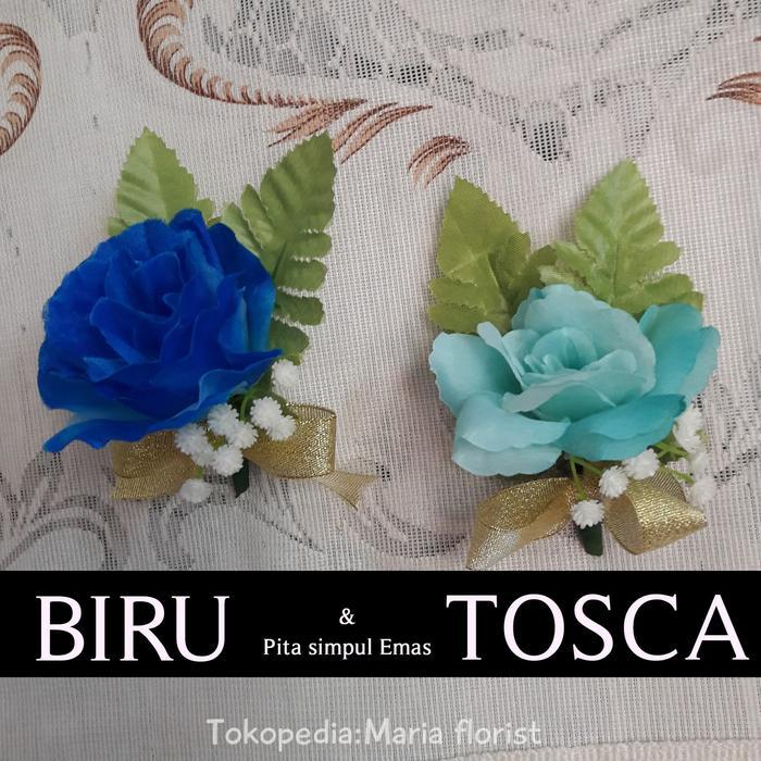 bunga saku jas / Pin Jas / korsase/ bunga dada mawar palsu Tosca