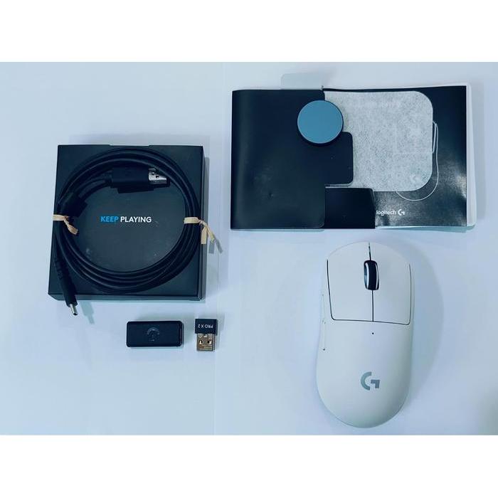 Logitech Gaming Mouse Pro X Superlight 2 White Bekas Mulus sekali