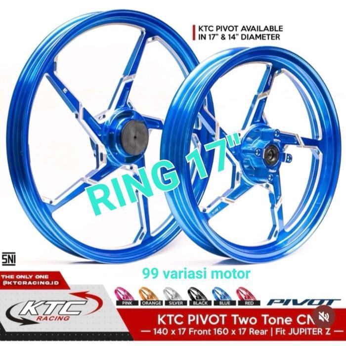Velg Ktc Racing Two Tone Pivot Ring 17 Jupiter Z Vega Fizr Mx Old Lama