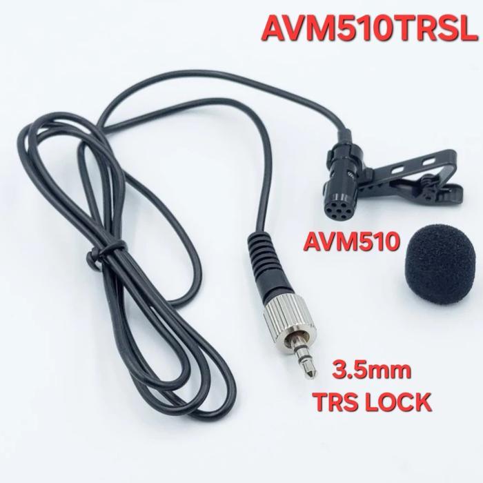 Avpro Avm510Trsl Trs Omni-Directional Lavalier Microphone 1M Lock