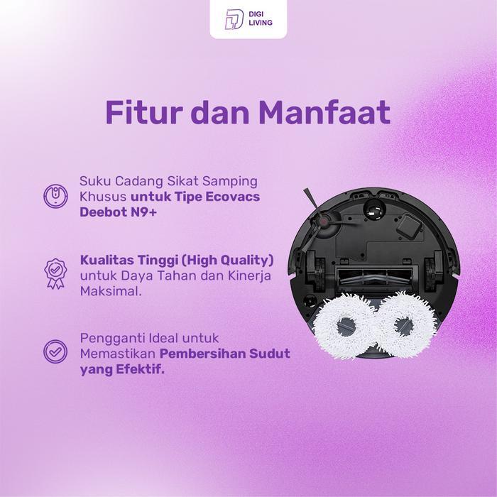 Ecovacs Deebot N9+ Side Brush - Sikat Pengganti Untuk Deebot N9+ Co