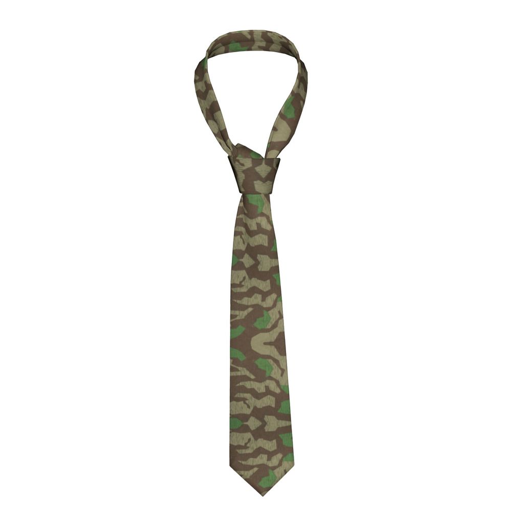 Fashion Splittertarn Camouflage Splinter Camo Necktie Men Custom Silk Germany Military Party Tie
