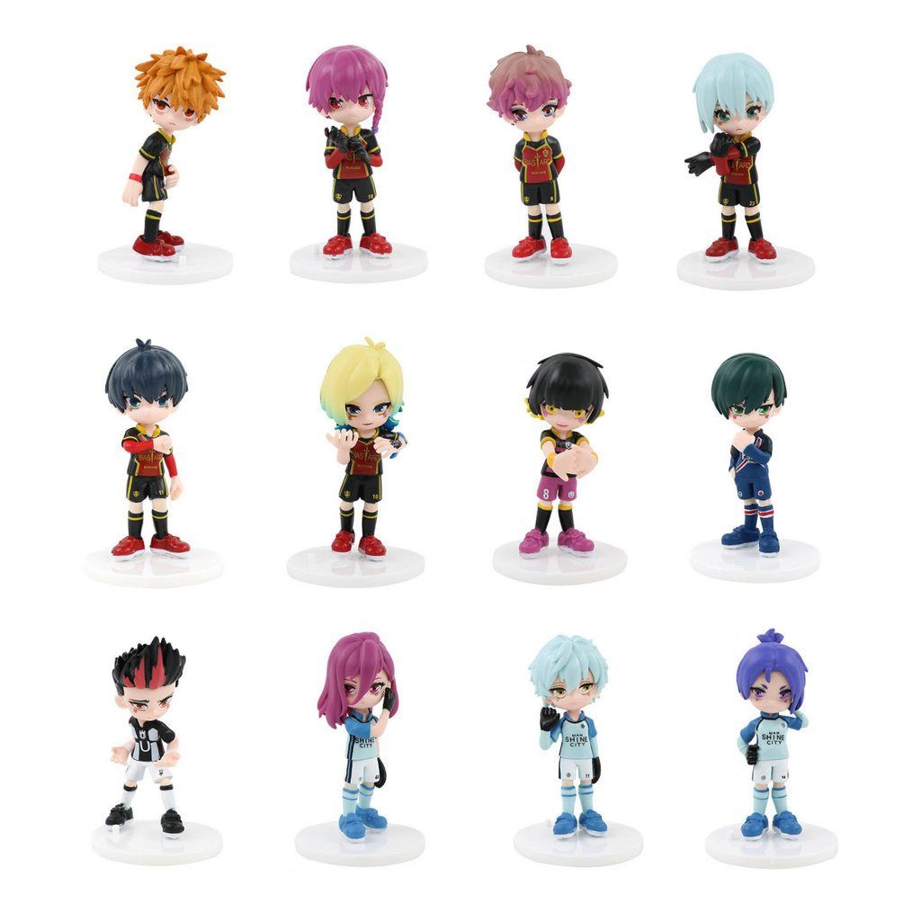 6pcs/set BLUE LOCK Isagi Yoichi Anime Figure Toys Collection Animation Model Cute Version Doll