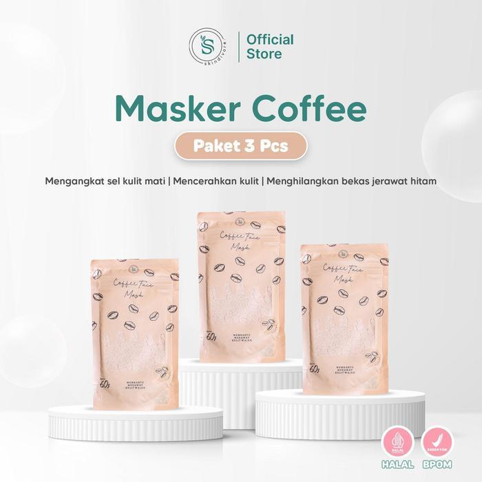 Bundling Masker Organik Coffe Skindivore Fullsize 60gr BPOM