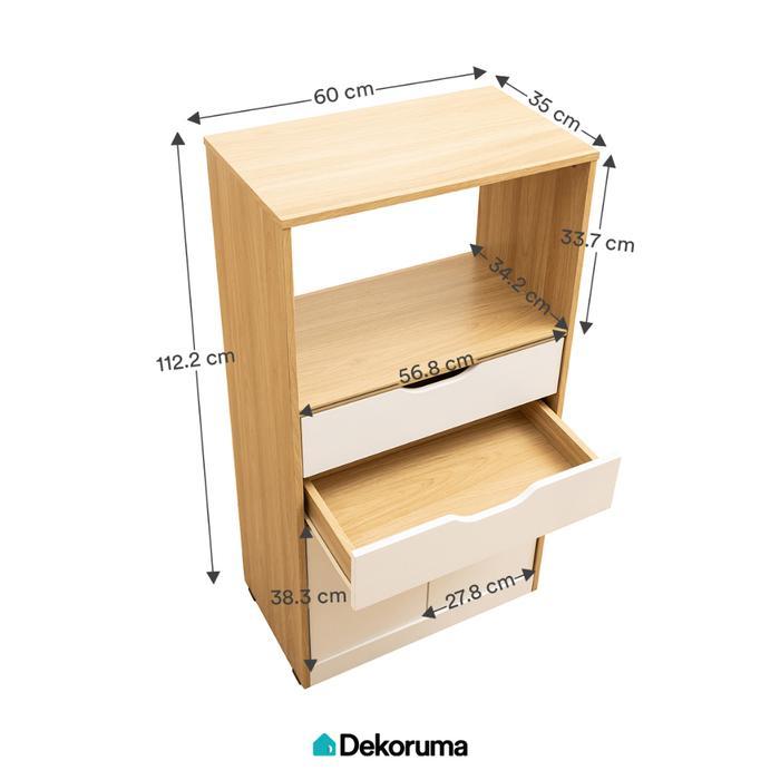 Dekoruma SANO Lemari Laci Arsip / Lemari Kayu Kantor