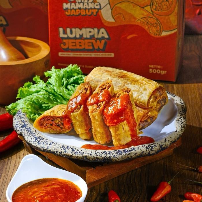 Lumpia Mix All Variant (Ayam Jebew 5 Pcs+Beef 5 Pcs+Jando 5 Pcs) Include 1 Saus Padang Makanan