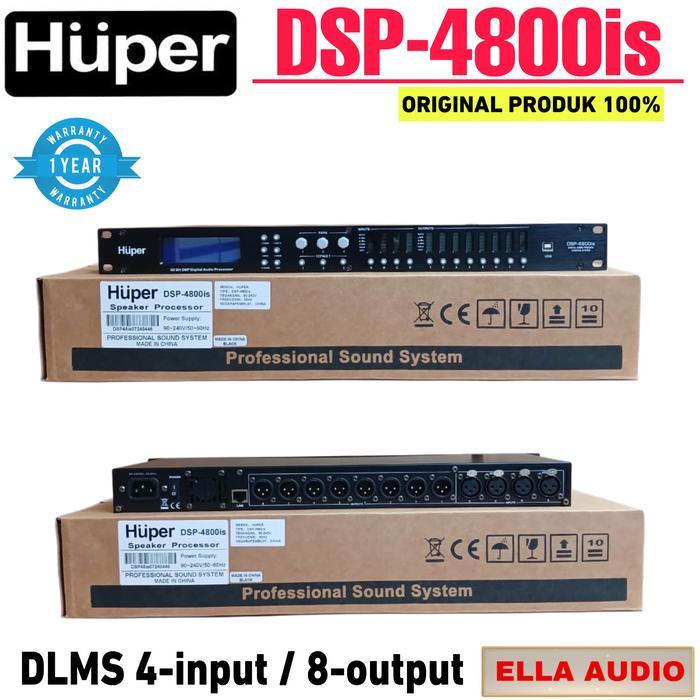 DLMS Huper DSP 4800is Speaker Managament 4-in 8-out Huper Dsp 4800is