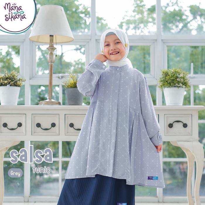 MANASIKANA SALSA TUNIK MOTIF ETNIK ANAK PEREMPUAN 2-13 TAHUN (TUNIK SAJA)