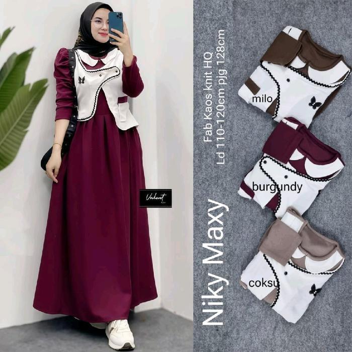 gamis trend terbaru 2026 baju gamis elegan 2026 gamis simpel elegan gamis mewah elegan gamis
