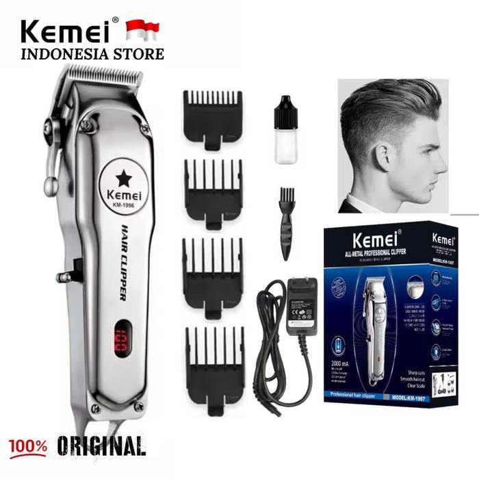 Alat Cukur Rambut Kemei 1996 Hair Clipper Cordless Electric KM-1996