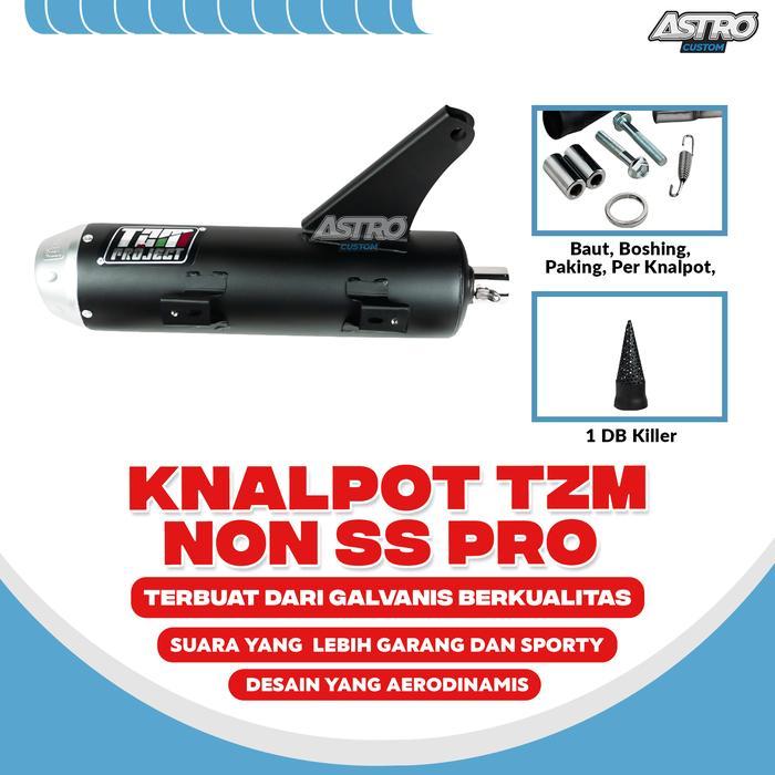 TZM KNALPOT PROJECT BEAT FI ESP SCOOPY FI ESP STD NON SS PRO FULL PACK SILINCER RACING ORIGINAL