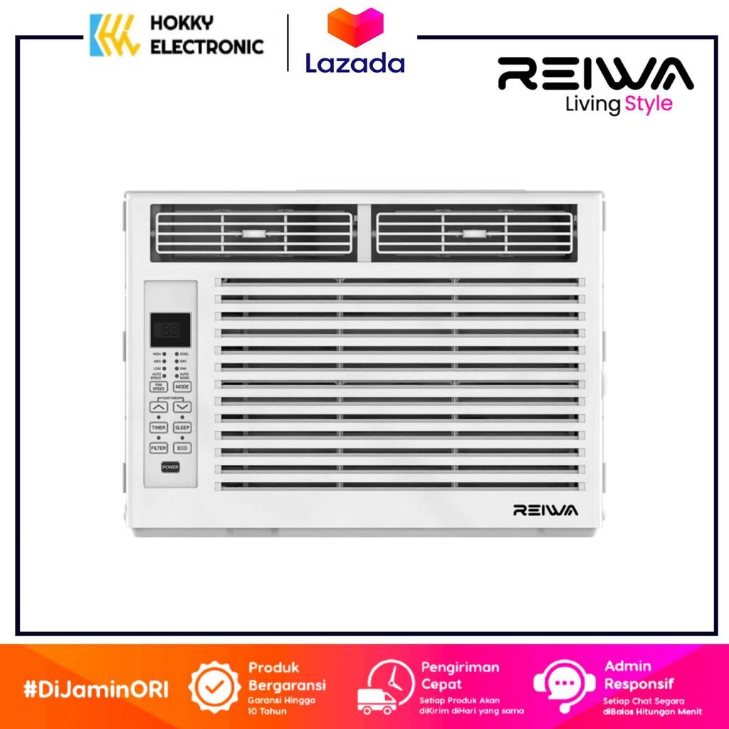 AC REIWA AC WINDOW 1/2 PK CW-0501RA LOW WATT GARANSI RESMI