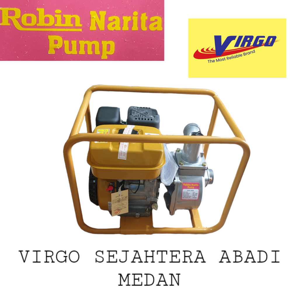 RTP200N MESIN POMPA AIR BENSIN ALKON ROBIN WATERPUMP WATER PUMP 2" 2 INCH RTP 200N 200 N