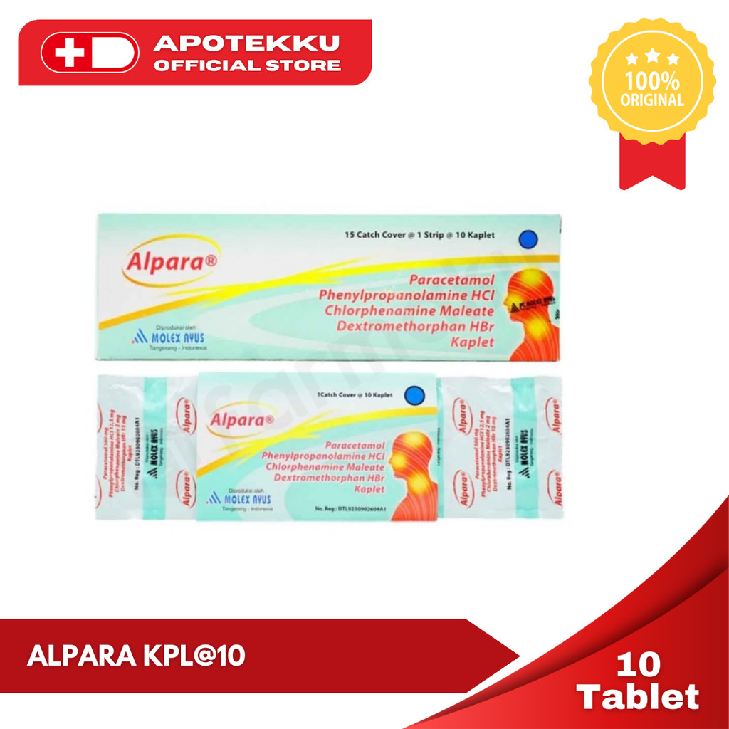 Alpara Obat Flu & Batuk - 1 Strip (10 Kaplet)