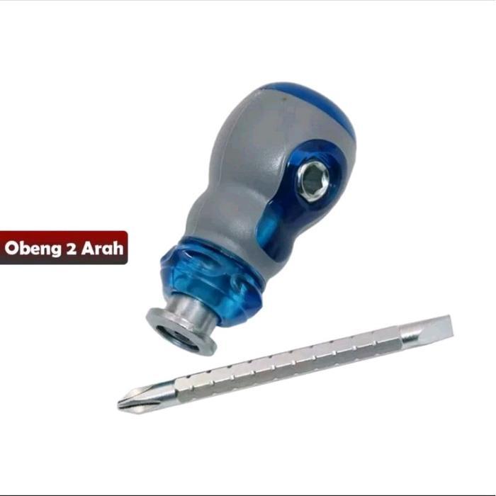 "New" Obeng Bolak Balik Magnet Obeng Cebol Fleksibel ( Obeng Mini )