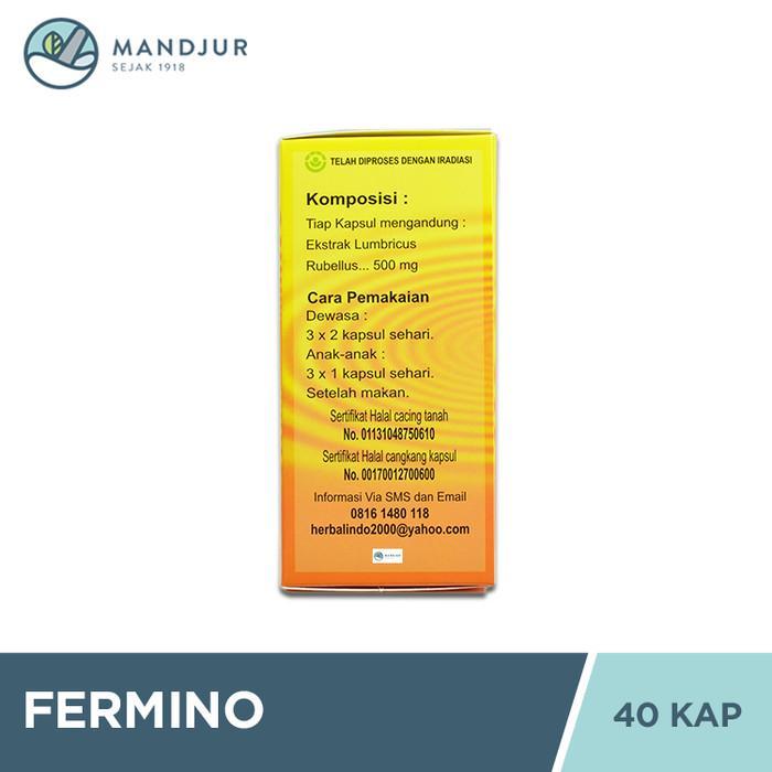 FERMINO (KAPSUL EKSTRAK CACING TANAH) 40 KAPSUL - OBAT DEMAM