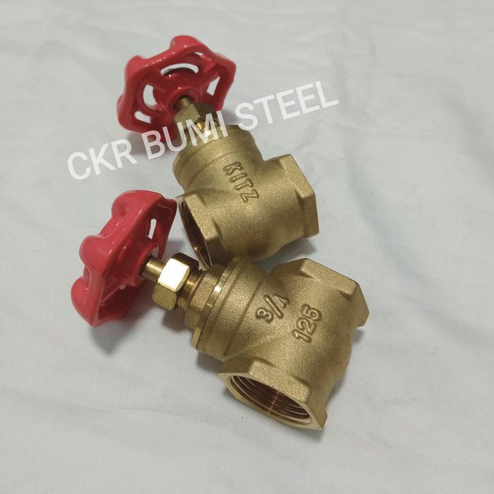 GATE VALVE 3/4" INCH KUNINGAN / STOP KRAN 3/4" INCH KUNINGAN