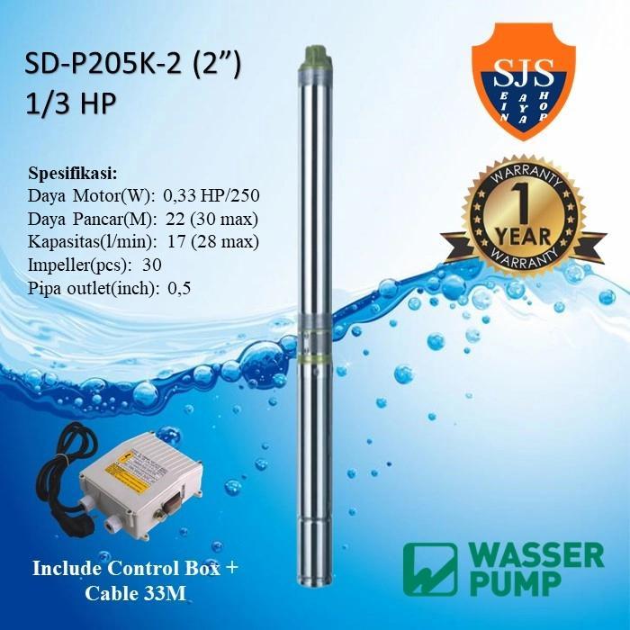 Wasser Sd-P205K Submersible Pump/Pompa Satelit 2"/2In