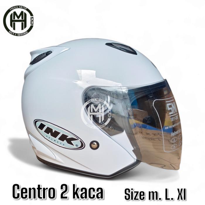 "New" HELM DOUBLE VISOR CENTRO FREE STICKER BUKAN INK ORI Motorcycle