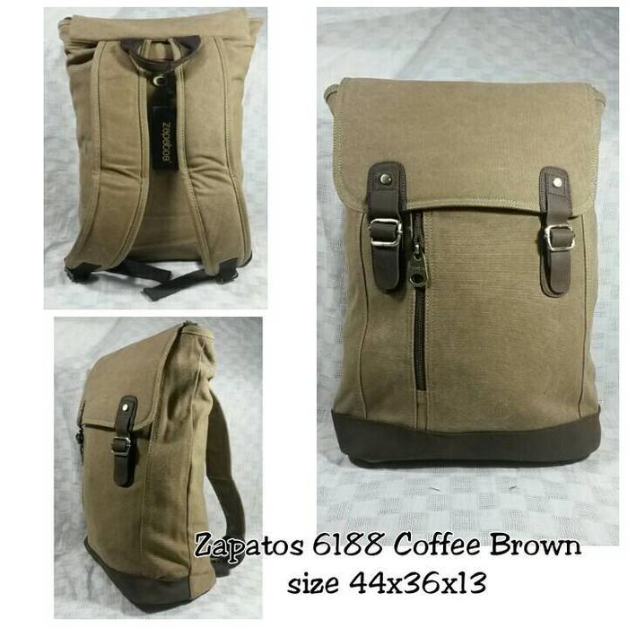 Diskon Tas Ransel Zapatos 6188 Coffee Brown