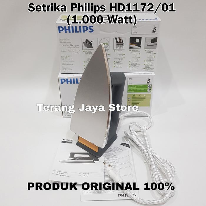 PHILIPS Dry Iron HD1172 Setrika Philips HD1172 Strika Philips HD1172