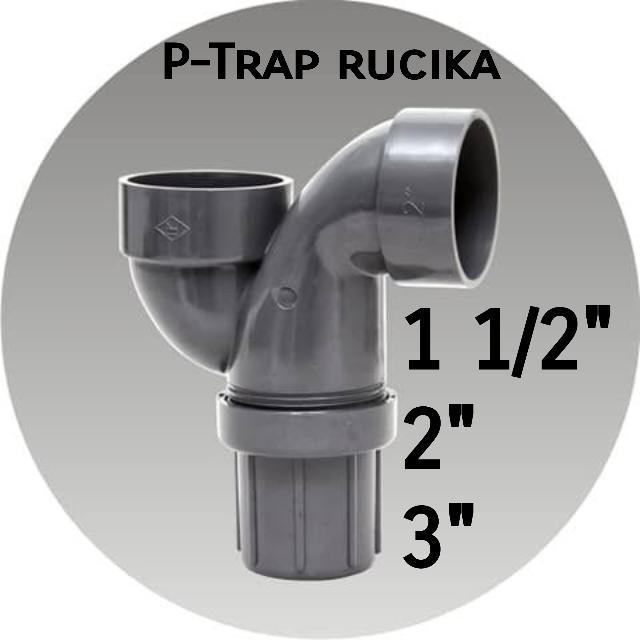 P trap 11/2 1,5 2 3 inch D Rucika P-trap Leher angsa Gulu banyak ptrap