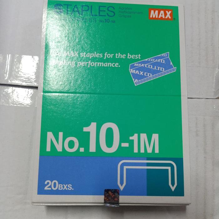ISI STAPLES MAX NO 10 ORIGINAL / STEPLER MAX NO 10 / STAPLES TERMURAH