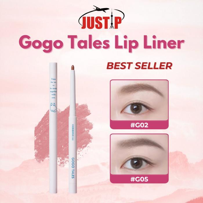 (Ready Ori) Gogo Tales Lip Liner Gogo Tales Velvet Fog Lip Liner Gogo Tales Pensil Bibir Gogo Tales