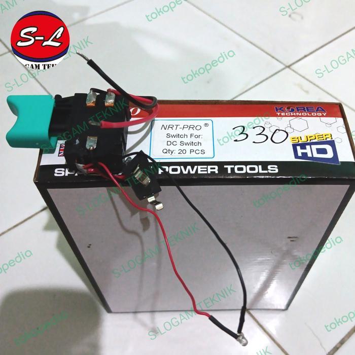 Switch Saklar Mesin Bor Baterai Cordless 330 DC 12v 14v 16v 20v NRT