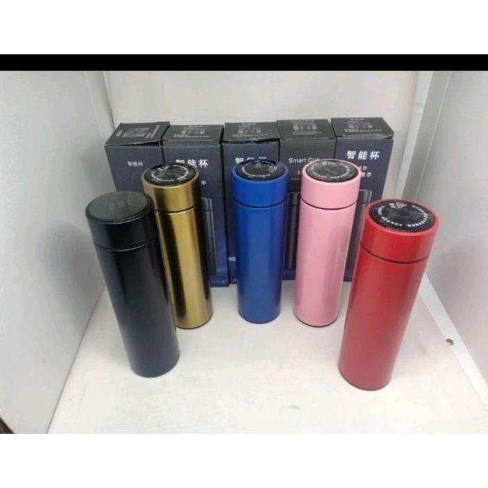 Termos air panas Suhu Led Tumbler Thermos Air Minum Temperature Display Smart Cup Botol Biru Gold