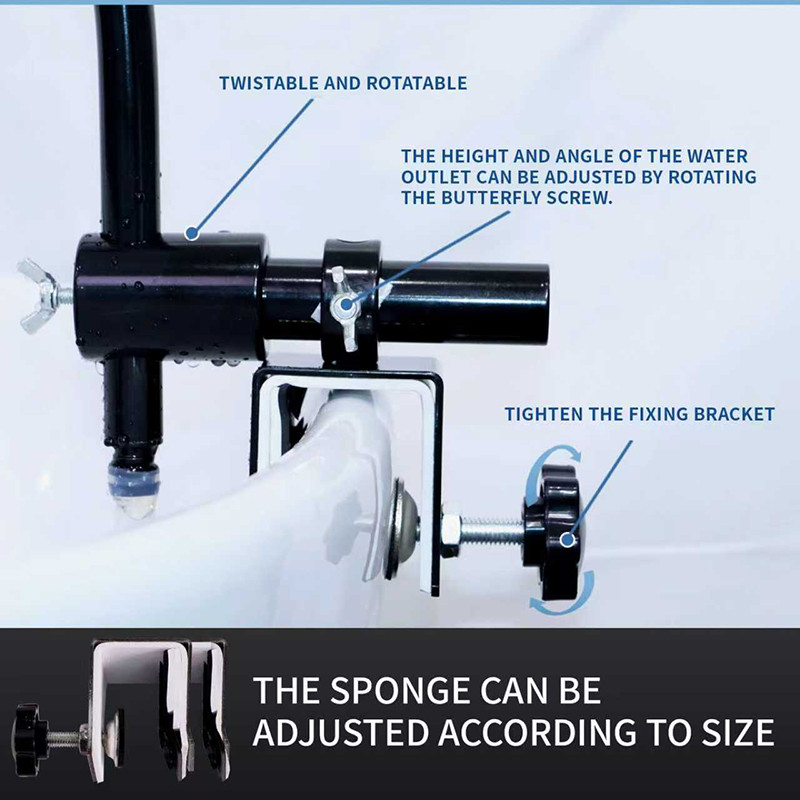 180 Degree Arc Design Head Spa Waterfall Frame Salon Spa Water Circulation Device For Shampoo Bed