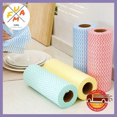 Kain Lap Gulung Non-Woven Kain Tissue Roll Serbaguna Kain Pembersih Serbaguna / 1 Gulung Kain Lap
