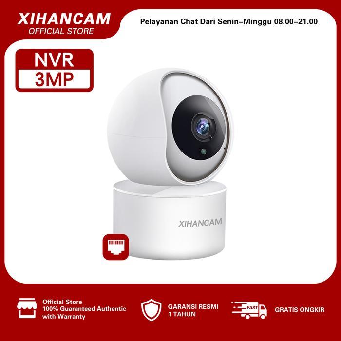 Baru XIHANCAM Smart Kamera Cctv Wifi Indoor 3MP IP Camera Wireless HP Jarak Jauh PTZ 360 CCTV NVR