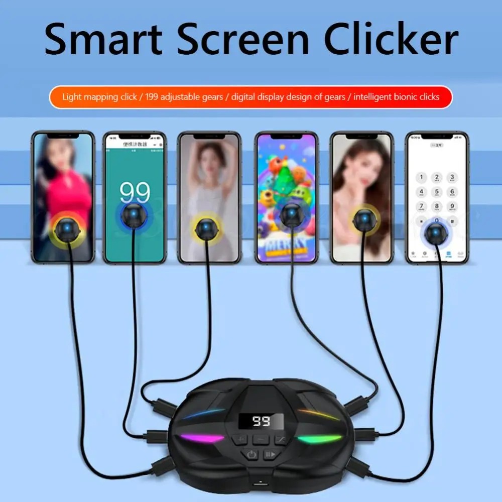 Mobile Phone Screen Auto Clicker For Phone Automatic Phone Screen Tapper Finger Clicking Simulator
