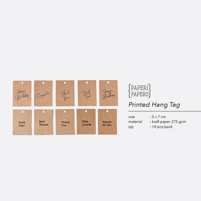 Printed HangTag - Tag / Kartu / Label Cetak
