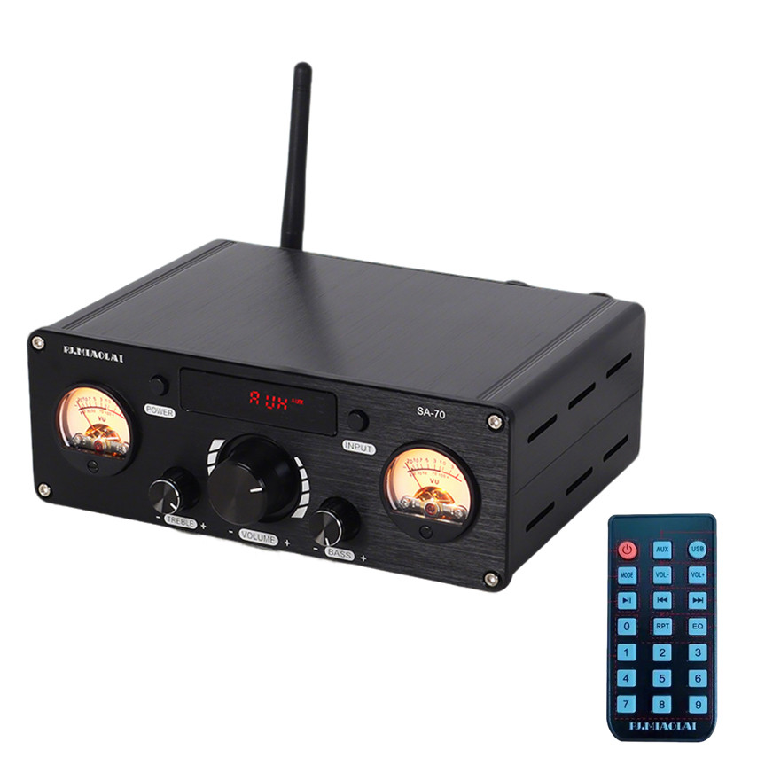 HiFi Digital Amplifier 2.1 Channel TPA3255 250Wx2 Output Bluetooth 5.2 Optical Coaxial USB Home