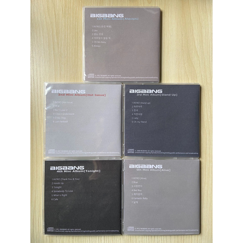 K-Pop BIGBANG G-DRAGON Music CD Always Hot lssue Album Stand Up 5pcs Music Record Cosplay Walkman