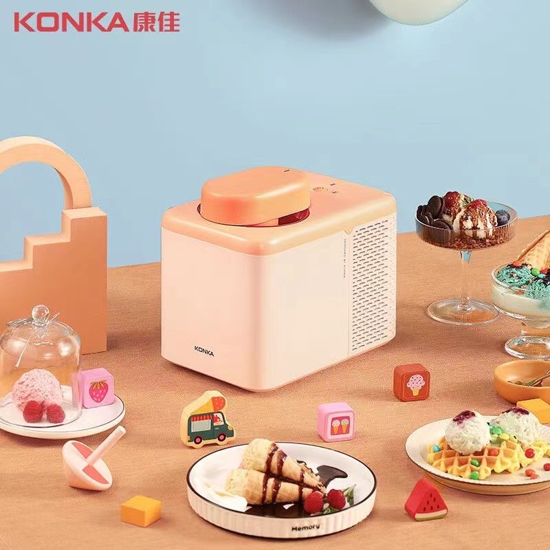 Konka Ice Cream Maker Home Mini Automatic Fruit Cones Maker Small Homemade Ice Cream Ice Cream Maker