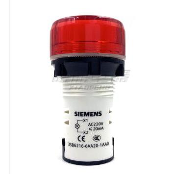 3Sb6216-6Aa20-1Aa0 - Compact Pilot Light 22 Mm - Led 220V Ac - Red Ready