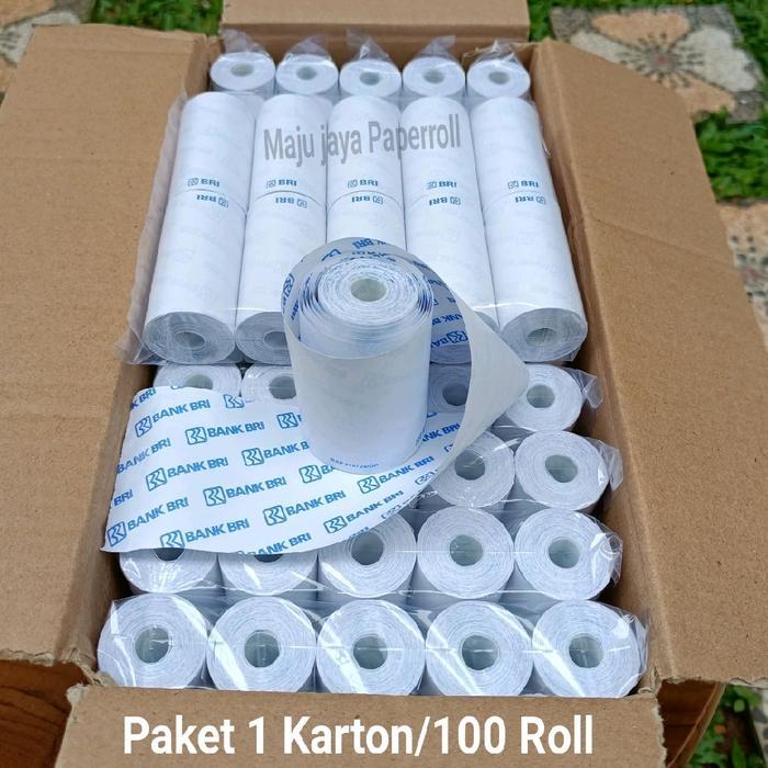 Kertas Struk Thermal EDC LOGO BANK BRI 58X30 / 57X30 Untuk EDC Brilink dan Printer Mini Bluetooth