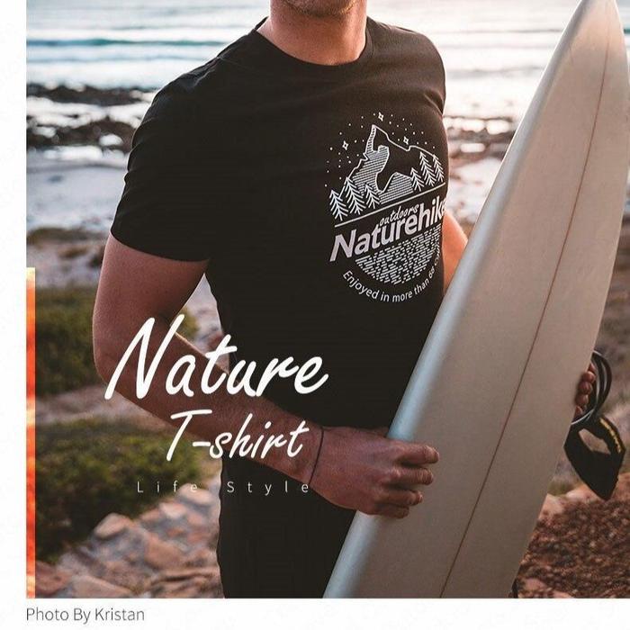 Terbaru Kaos Naturehike Nh19W005-H Cotton Hiking Outdoor Casual Camping Katun