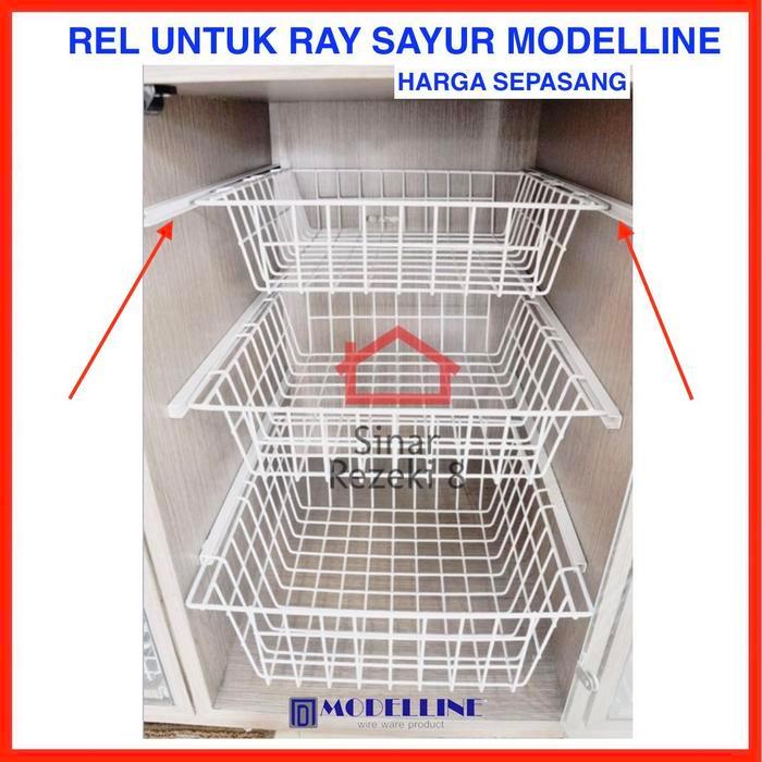 Rel Rak Sayur Modelline B45 / Dapur Basket Keranjang Panci Makanan