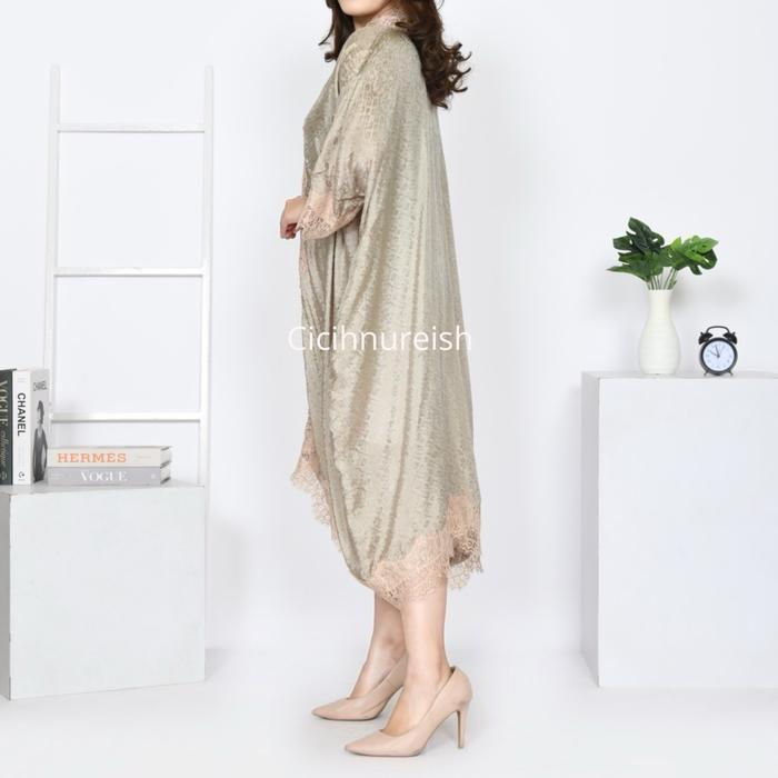 Best Seller Kaftan With Lace Viscose Bahan Viscose Semi Sutra Original