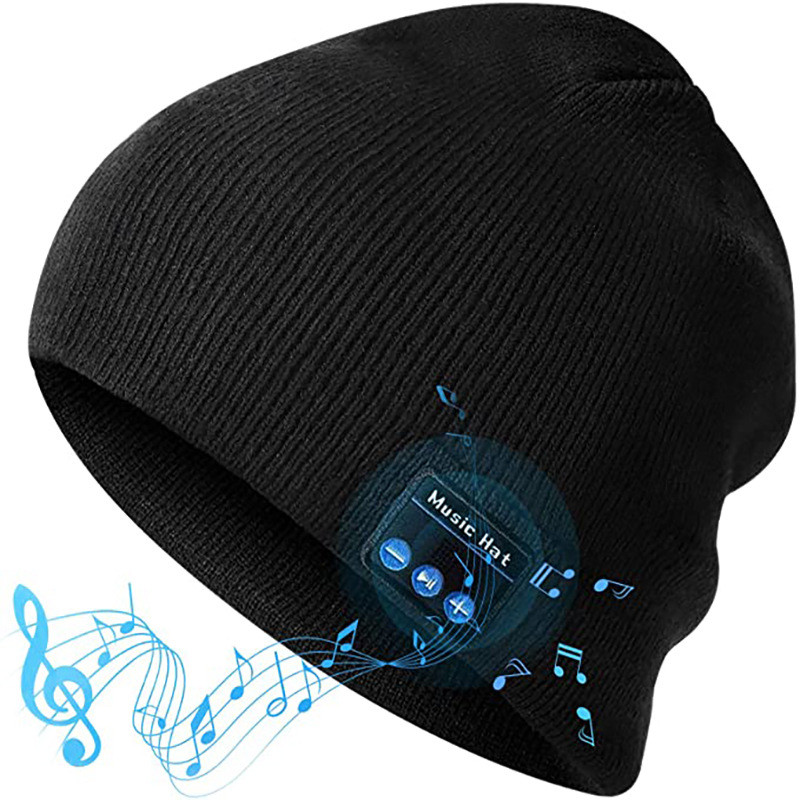 Bluetooth Headphone Wireless Smart Cap Headset Warm Beanie Speaker Hunting Camping Running Music