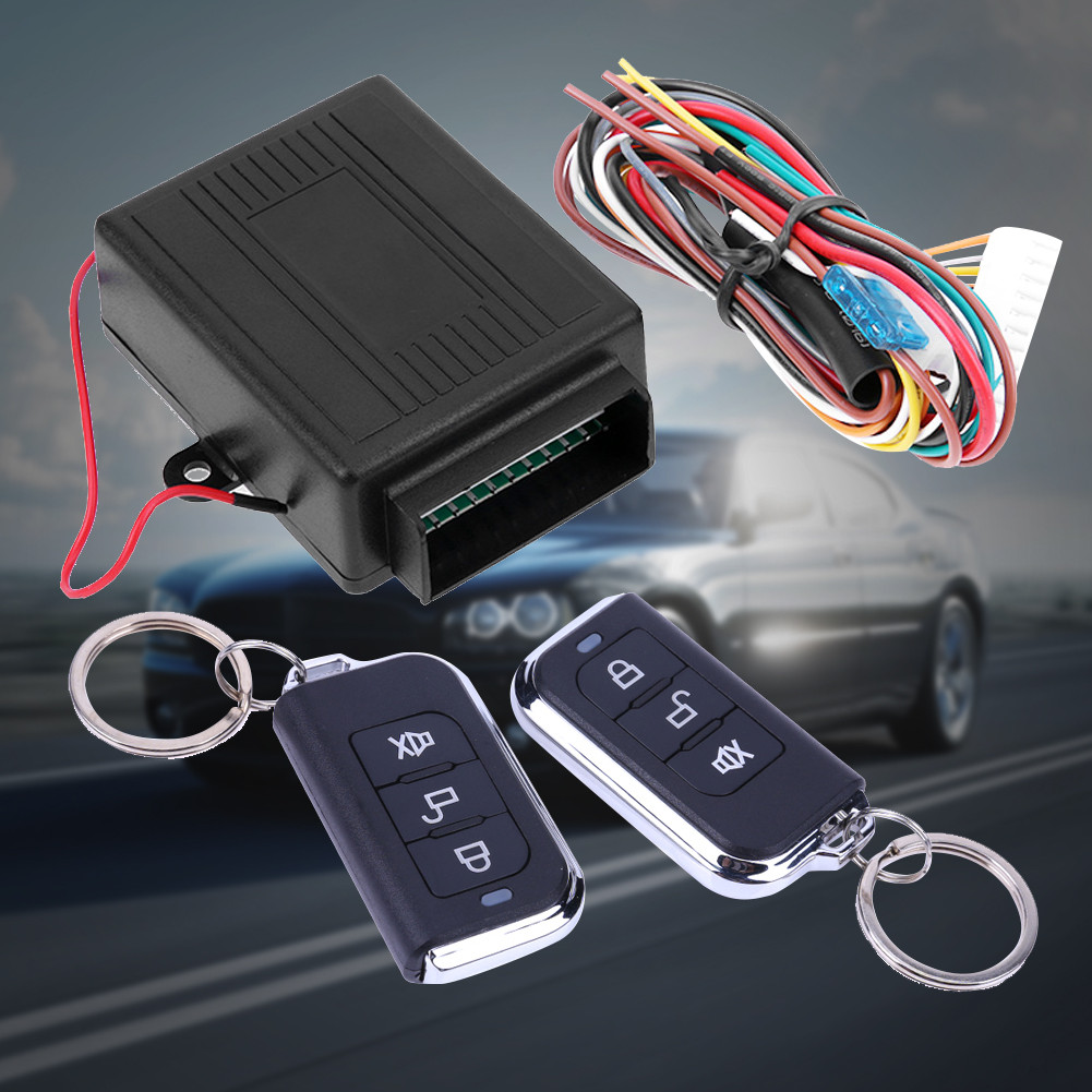 Car Remote Central Door Lock Keyless System Universal Remote Central Locking Kit Opening Trunk