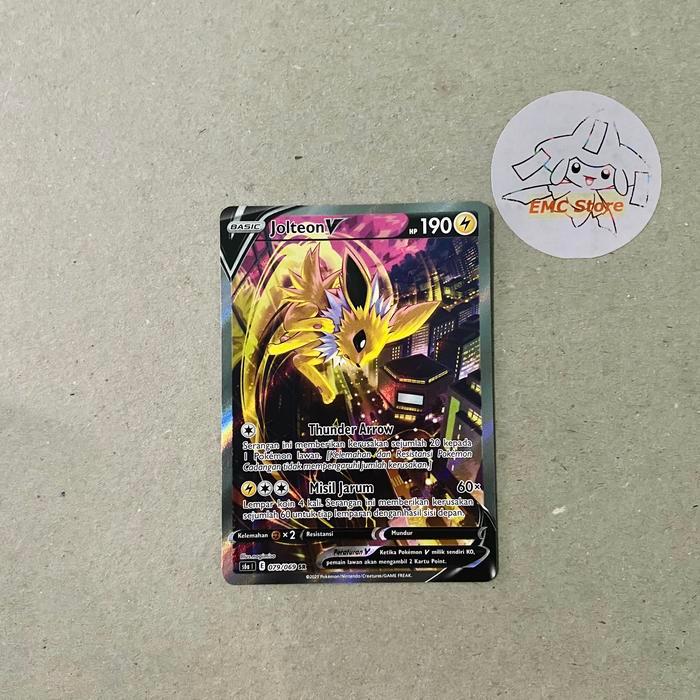 Pokemon TCG Indonesia - Jolteon V SR AA (Alternate Art)